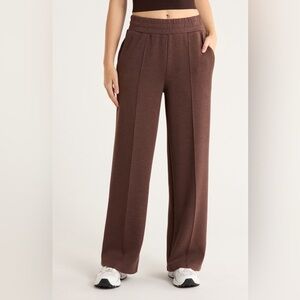 Varley The Wide Leg Pants in Coffee Bean Marl size XS